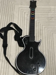 PS3 Guitar Hero Gibson Les Paul Playstation 3 chitarra wireless nera (NO DONGLE) - Foto 1 di 7