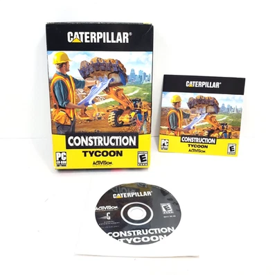 Caterpillar Construction Tycoon PC CD-ROM Build Video Game Activision 2005 - Image 1 of 4