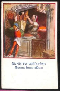 Lib679 - CARTOLINA d'Epoca - PUBBLICITARIA Illustrata: LIEVITO Mauzan MILANO - Picture 1 of 1
