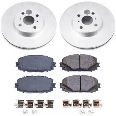 PowerStop Disc Brake Kit - Front - Fits Toyota Yaris 2012-2018 Genuine Geomet Co — 第 1/4 张图片
