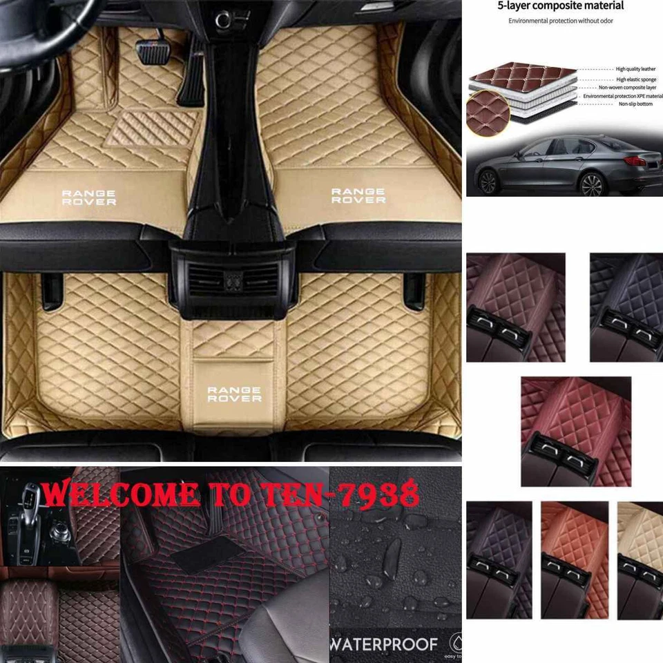 For Land Rover Range Rover Car Floor Mats All Weather Custom Auto Carpet Liners - Image 1 of 4