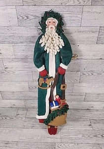 Cynthia Madrid Volkskunst Weihnachtsmann 18" Vintage Weihnachtsdeko Midwest Cannon Falls - Bild 1 von 8