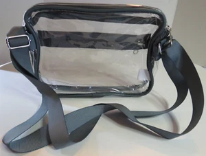 MAY TREE Clear Crossbody Bag Purse for Concerts Sporting Events Gray X0034552ON - Picture 1 of 7