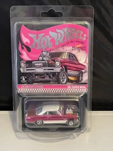 2021 Hot Wheels RLC Red Line Club Esclusiva '66 Super Nova Chevrolet Rosa - Foto 1 di 6