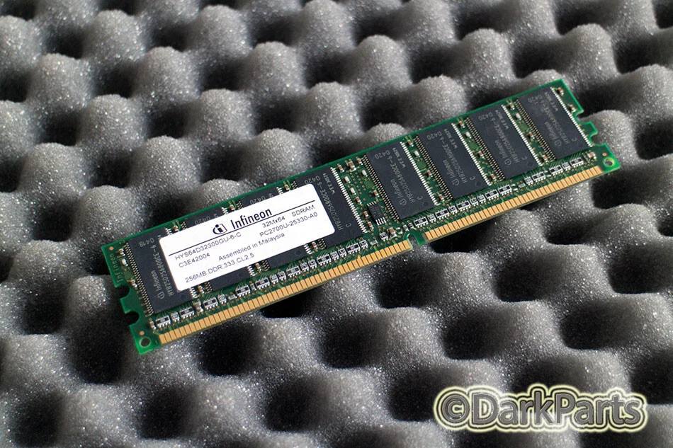 infineon HYS64D32300GU-6-C 256MB Memory RAM PC2700U-30330-A0 - Image 1 of 1