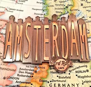 AMSTERDAM NIEDERLANDE 🙂 HARD Rock Cafe - HRC Destination Name Serie Magnet - Bild 1 von 2
