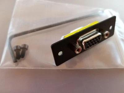 Extron 70-309-11 MAAP DB15 RGB HD15 VGA Female Black mini gender changer plate - Image 1 of 4