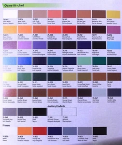 Vallejo Game Air 51 various 18ml colors (GP1L = €180) to choose from - Picture 1 of 7