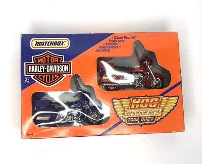 NIB Matchbox Harley Davidson 1992 Motor Diecast Hog Riders Tour Bikes - Image 1 of 4