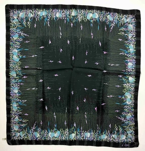 D'AQUI VINTAGE '70 Foulard Seta Grande Fiorato Antico Bohemian Silk Big Scarf - Imagen 1 de 4
