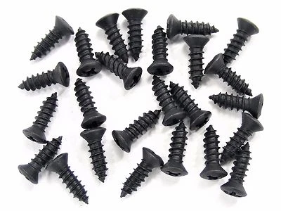 FORD Black Interior Trim Screws- #8 x 1/2" Long- #6 Oval Head- 25 screws- #272 - Image 1 of 4