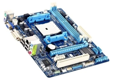 GA-A55M-DS2 Gigabyte Technology AMD Motherboard,FM1,APU,ddr3,M-ATX,dvi,vga - Image 1 of 3