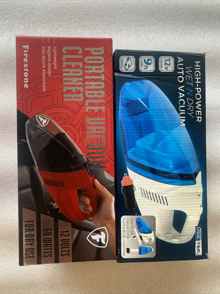 Two New 12V Handheld Auto Or Home Portable Vacuum Cleaner 12 Volts - Image 1 of 4