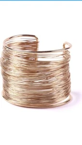 Amrita Singh Rose Gold Kimora Cuff Bracelet NEW Layered Style Jewelry NWT - Picture 1 of 5