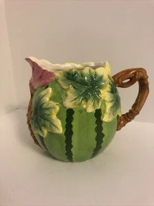 Large Ceramic Watermellon Pitcher-7 inches tall - Picture 1 of 8