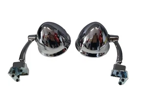 COPPIA SPECCHIETTI GOCCIA BRACCIO  LUNGO ATTACCO  MORSETTO PER AUTO  D  EPOCA  - Imagen 1 de 8