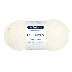 Patons Fairhaven Chunky Yarn 100G Ball #9000 Fleece - Picture 1 of 4