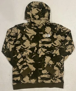 The North Face Camouflage Camo Sweatshirt Hoodie Boys XL Green Pullover Hooded - Picture 1 of 10