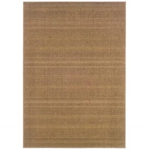 6' X 9' Tan Stain Resistant Indoor Outdoor Area Rug - Picture 1 of 1