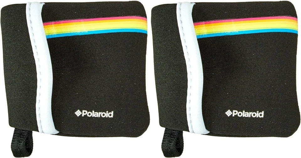 Polaroid Neoprene Case for Polaroid Cube Instant Digital Camera Black Lot of 2 - Image 1 of 4