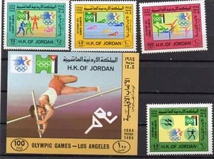 JORDAN/1984/MNH/SC#1194-1197a/SUMMER OLYMPICS GAMES LOS ANGELES 1984 / SPORTS - Picture 1 of 1