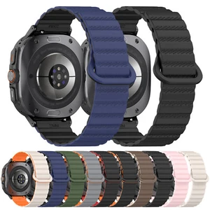 Silicone Band For Samsung Galaxy Watch Ultra 47mm Slim Skin-Feel Magnetic Strap - Picture 1 of 48