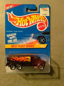 1997 HOT WHEELS HEAT FLEET SERIES PETERBILT TANK TRUCK 5 SPOKE TOUGH TO FIND "B" - Picture 1 of 4