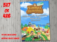 Animal Crossing Personnalisees Carte D Anniversaire Personnalise Nintendo Isabelle Ebay