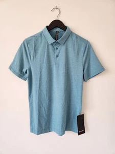 Neu mit Etikett LULULEMON CRHT blau grün türkis Evolution Polo-Top Shirt Herren XXL - Bild 1 von 8