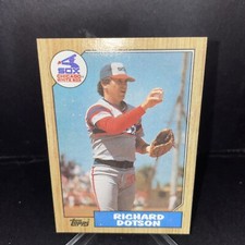 1987 Topps Baseball Card #720 Richard Dotson Chicago White Sox