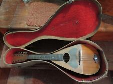 USA vintage antique 1910 Carl Fischer mandoline LYON + HEALEY orig case americana