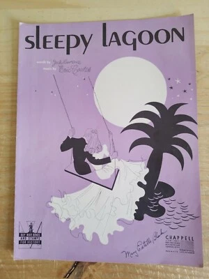 New York 1938 Sleepy Lagoon Sheet Music Book Eric Goates - Image 1 of 4