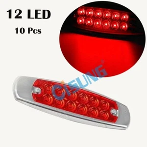 10X 6.15" 12LED Rojo Marcador Liquidación Luz Conector Coleta Luz Roja Remolque - Imagen 1 de 6