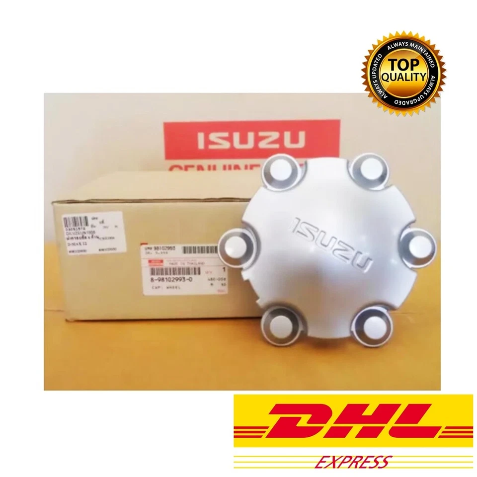 2X Original 6 Agujeros Gris Cubierta Tapa Rueda Para Isuzu Dmax Rodeo D-Max Mu-x 2012-17 Foto 1 de 4