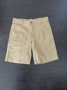 Carhartt Shorts Men 34 Rugged Flex Relaxed Fit Cargo Tan Canvas 10" - Picture 1 of 4