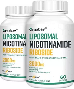 Liposomal Nicotinamide Riboside 2000 MG pack of 2 with TMG and Pterostilbene - Picture 1 of 8