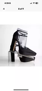 Zara Womens Black Platform High Heels Ankle Strap Pumps US 8 EU 39 NWT 1224/010 - Picture 1 of 6