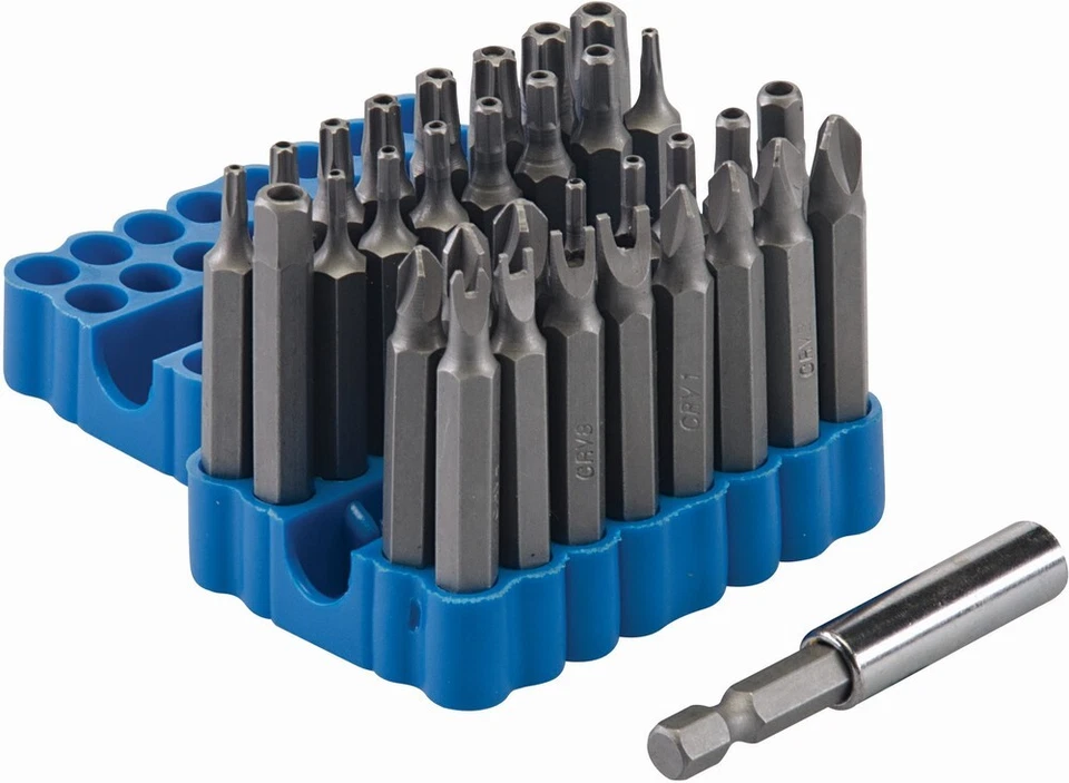 Silverline Schraubzubehör Lange Sicherheitsbits, 33-tlg. Satz 50 mm - Bild 1 von 1