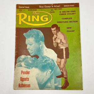 April 1960 The Ring Boxing Magazine Pender Upsets Robinson Cover Story Vintage - Picture 1 of 16