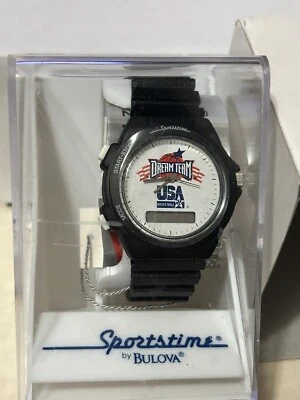 RARO Juegos Olímpicos Dream Team Sportstime Bulova Cuarzo Analógico NUEVO *Leer Descripción* Foto 1 de 4