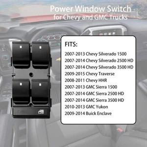 for Chevy Silverado GMC Sierra Traverse HHR Yukon Buick Master Window Swith - Picture 1 of 9