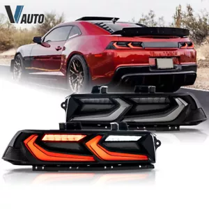 Luces traseras LED VLAND para Chevy Camaro 2014-2015 conjunto de lentes transparentes a humo izquierda+derecha - Imagen 1 de 18