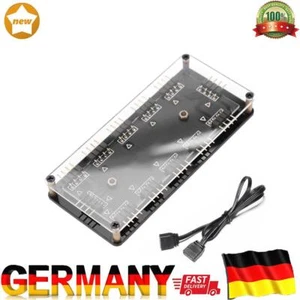10 Ports 12V 4Pin RGB Fan HUB PC LED Streifen Licht Kühler Splitter für AURA MSI - Photo 1/12
