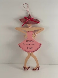 Dance To Your Own Beat rosa Dame Wohnkultur Holz handgefertigt - Bild 1 von 3