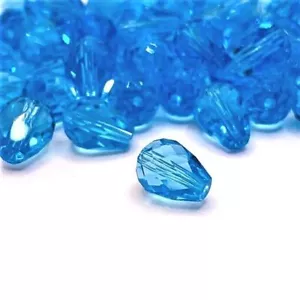 4, 20 or 50 BULK pcs Blue December Birthstone Waterdrop Bead -US Seller- AB1492 - Picture 1 of 4