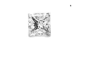 0.73ct Square Princess Shape Excellent Cut Diamond H Color VS1 treated Clarity - Bild 1 von 1