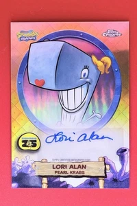 Bob Esponja Pantalones Cuadrados Tops Tarjeta Cromada firmada por Lori Alan/Pearl Krabs - Imagen 1 de 2