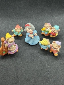 Vintage Punze Figuren Lot Miniatur Schneewittchen & sieben Zwerge 1996 - Bild 1 von 5
