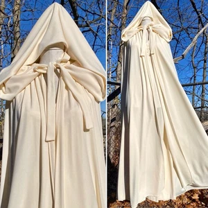 Vintage KAPUZENUMHANG & KLEID SET Maxi Fantasy 70er Umhang Renaissance Hochzeit S - Bild 1 von 17