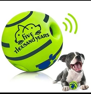 Wobble Wag 5,51” LG Giggle Ball Roll Shake Me brinquedo ao ar livre durável vinil rígido - Imagem 1 de 4